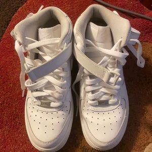 All white Air Forces